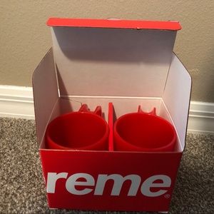 Supreme Heller Mugs Red Set of 2 *LIMITED* SS20